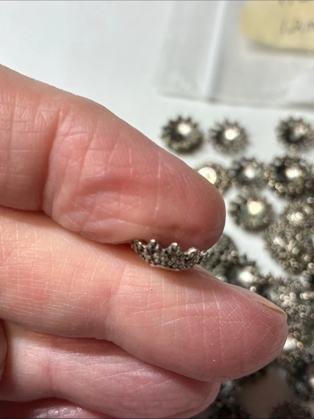 Silver Filigree fancy Bead Caps - Decorative Floral Spacer (Pack of 116)